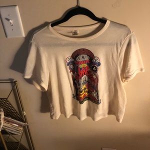 Urban Outfitters Band Crop Tee
